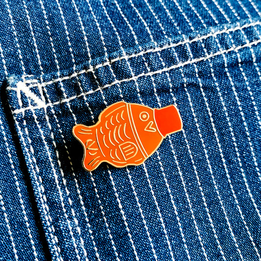 Soy Sauce Fish Enamel Pin Badge 31mm