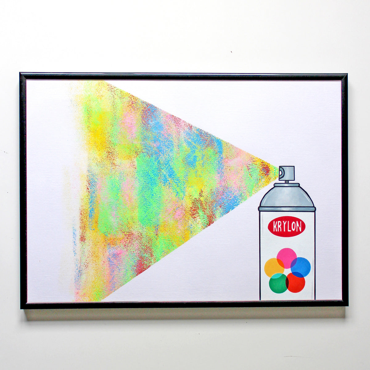 Spray Paint Graffiti Can Pop Art Painting On Unframed A3 Paper