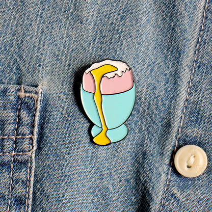 Egg Enamel Pin Badge 30mm
