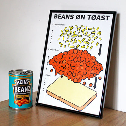 Beans On Toast Art Print - Limited Edition of 10