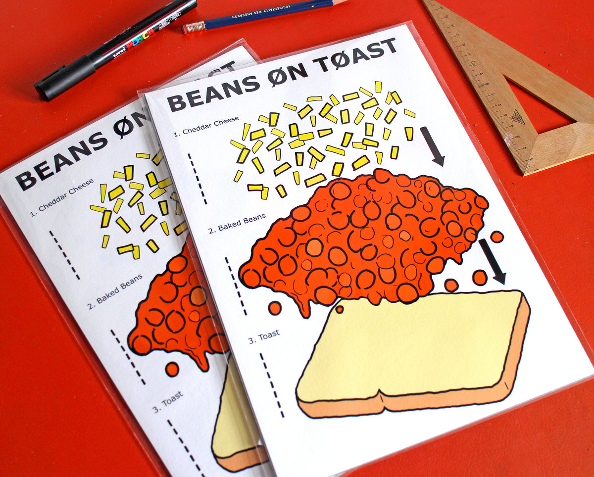 Beans On Toast Art Print - Limited Edition of 10