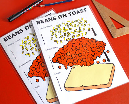 Beans On Toast Art Print - Limited Edition of 10