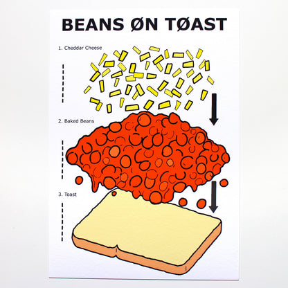 Beans On Toast Art Print - Limited Edition of 10