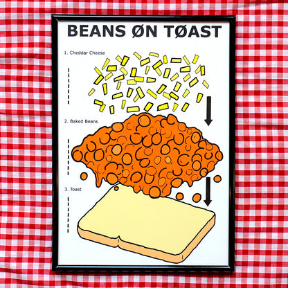 Beans On Toast Art Print - Limited Edition of 10