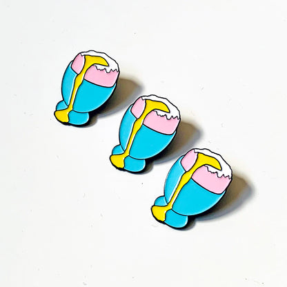 Egg Enamel Pin Badge 30mm