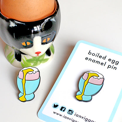 Egg Enamel Pin Badge 30mm