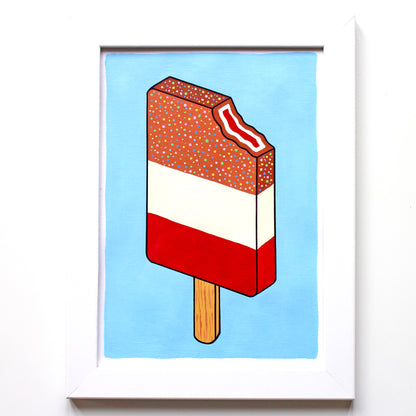 Fab Ice Lolly Pop Art Painting on A4 Paper