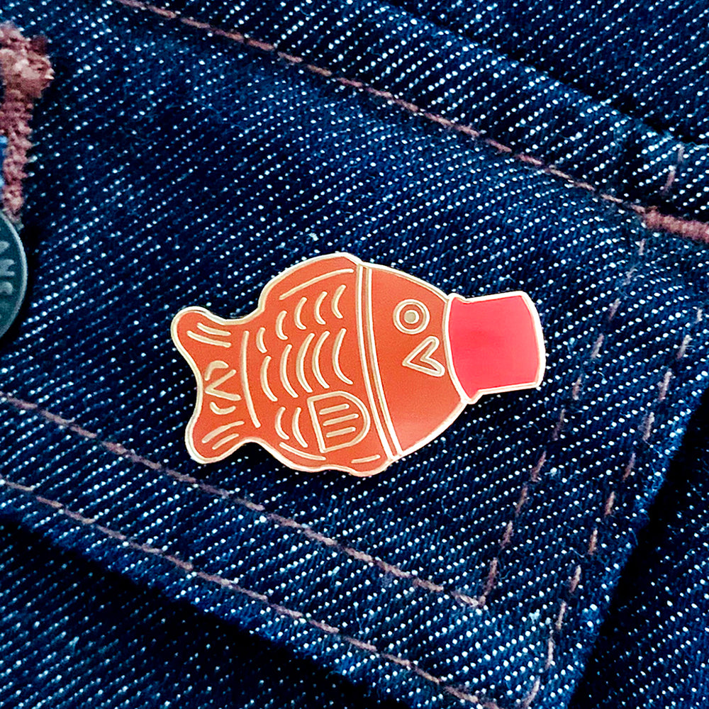 Soy Sauce Fish Enamel Pin Badge 31mm
