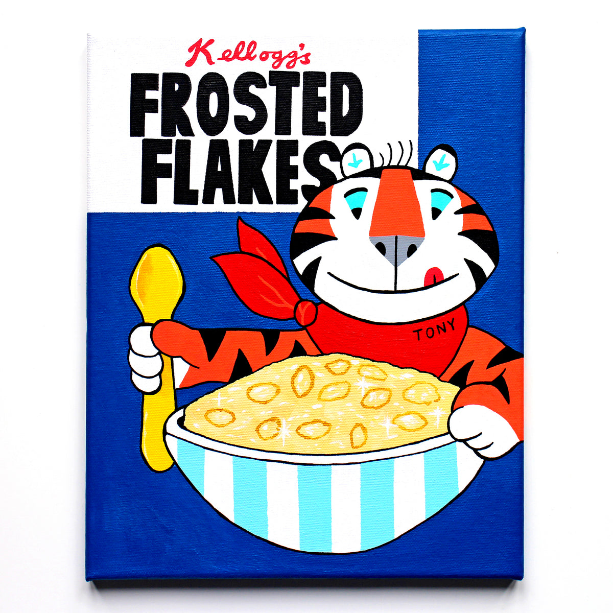 Frosties Vintage Breakfast Cereal Box Pop Art Painting on Canvas