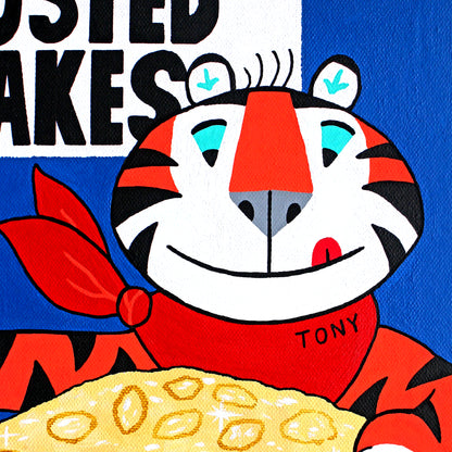 Frosties Vintage Breakfast Cereal Box Pop Art Painting on Canvas