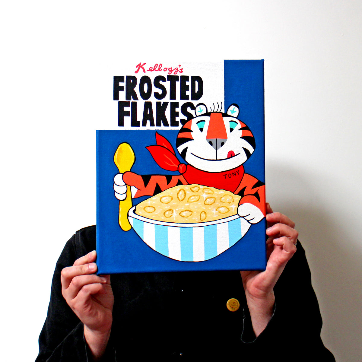 Frosties Vintage Breakfast Cereal Box Pop Art Painting on Canvas