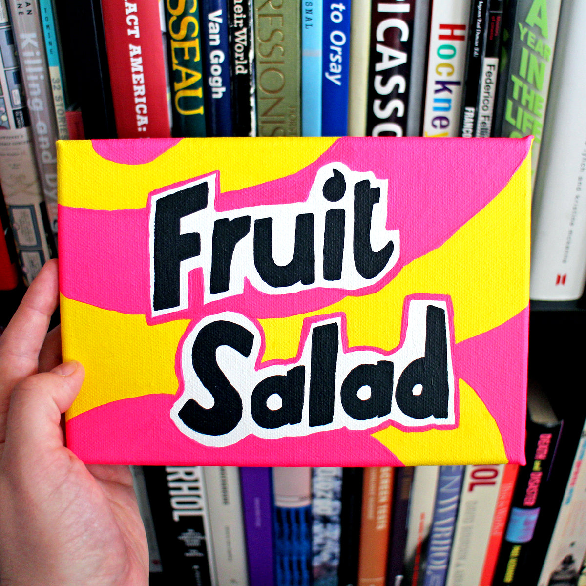 Fruit Salad Retro Sweets Pop Art Painting on Canvas