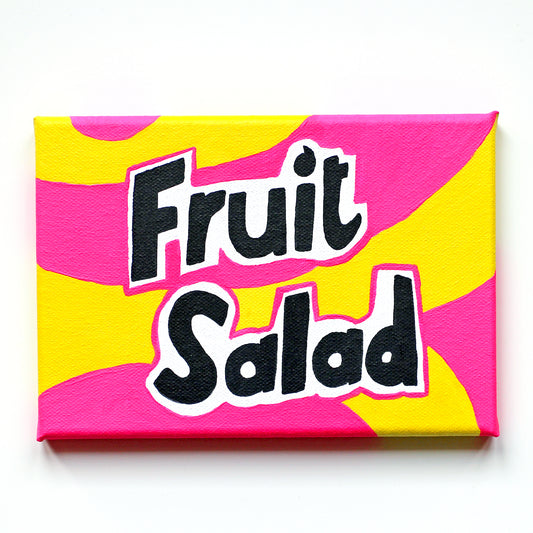 Fruit Salad Retro Sweets Pop Art Painting on Canvas