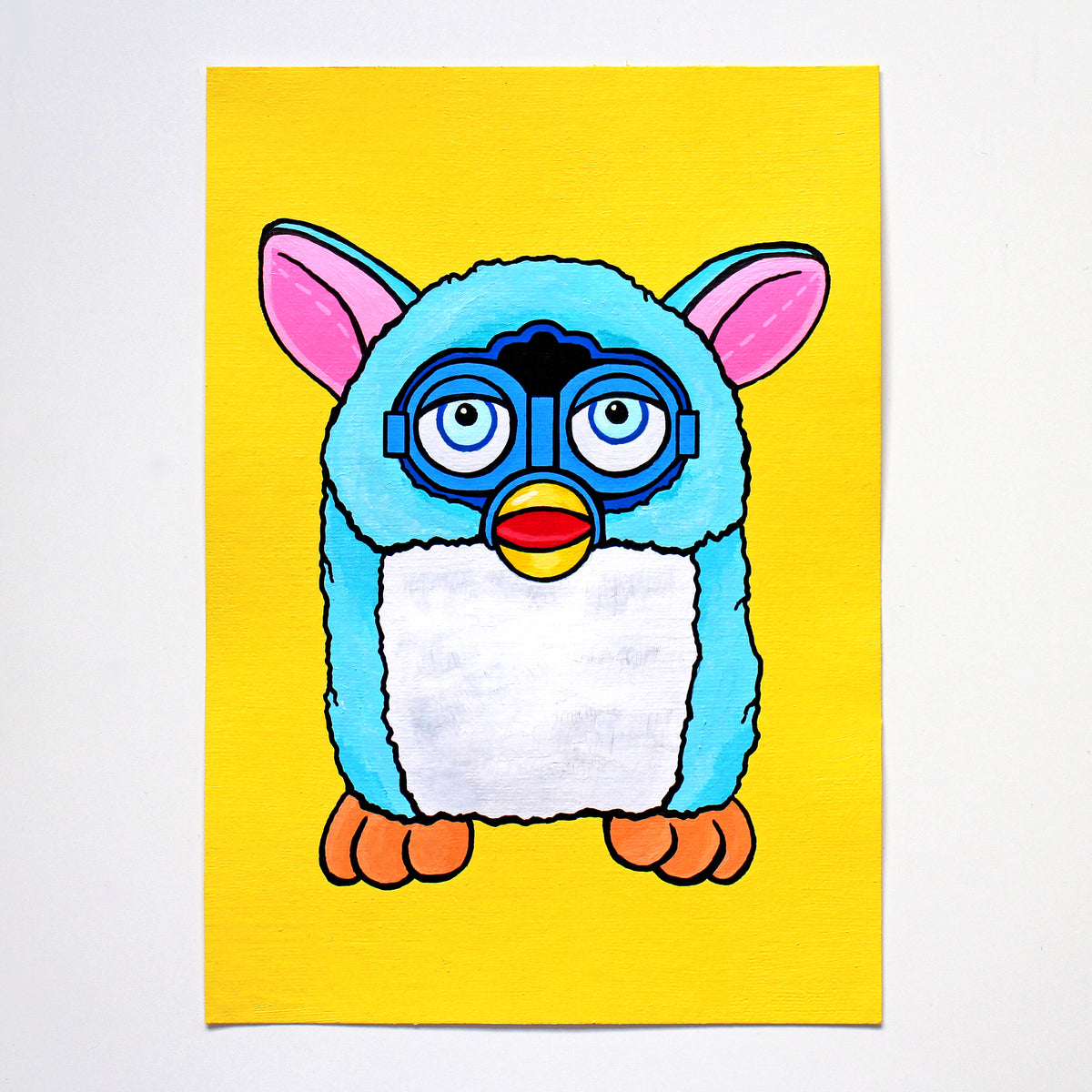 Furby Toy Pop Art Painting on A5 Paper