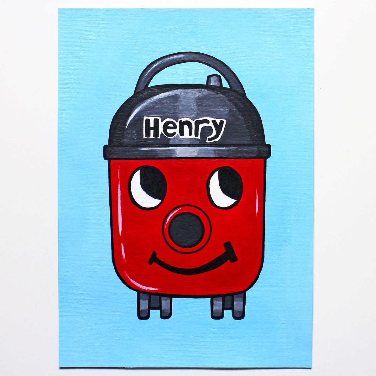 Henry Hoover Pop Art Painting on A5 Paper