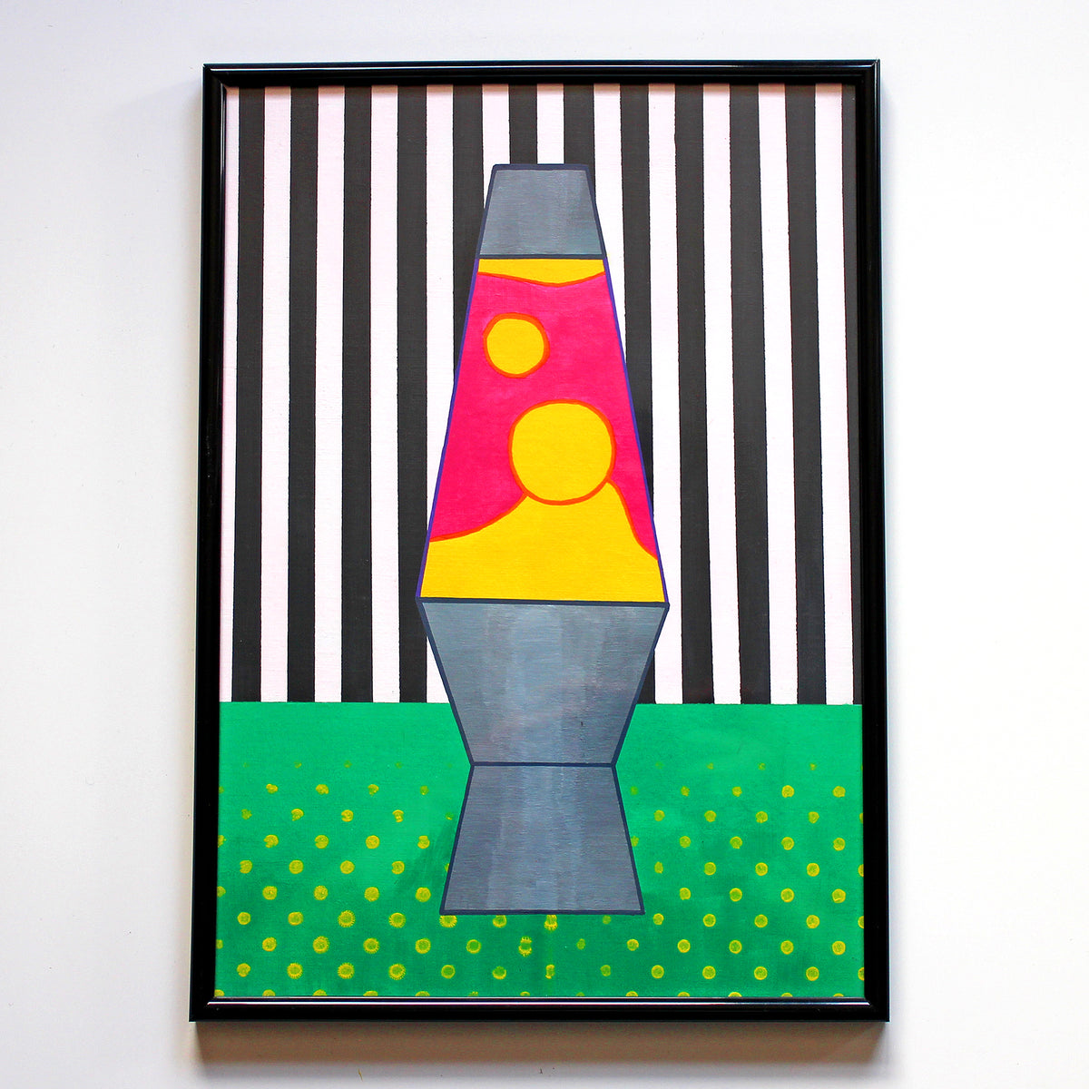Lava Lamp #2 Pop Art Painting on A4 Paper