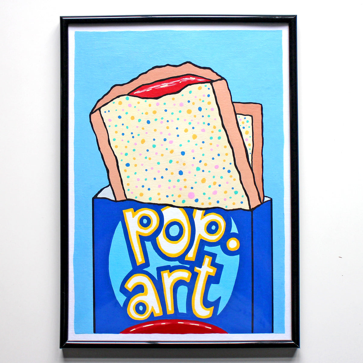 Pop Art Pop Tart Painting On A4 Paper