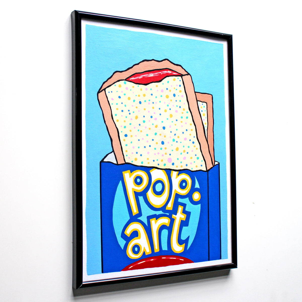 Pop Art Pop Tart Painting On A4 Paper