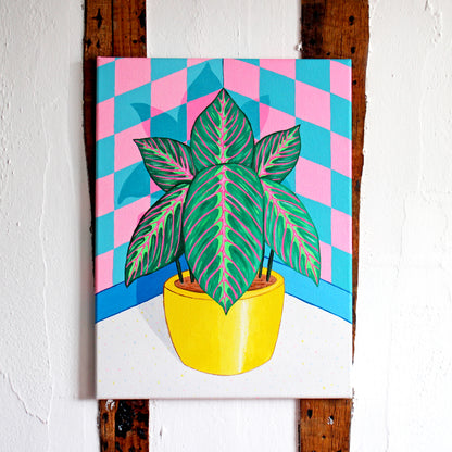 Prayer Plant Maranta Still Life On Canvas