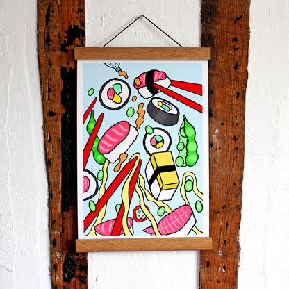 Sushi Japanese Food Art Print - Limited Edition of 10