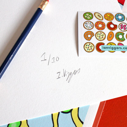 Sushi Japanese Food Art Print - Limited Edition of 10