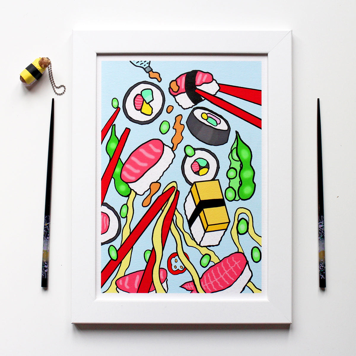 Sushi Japanese Food Art Print - Limited Edition of 10