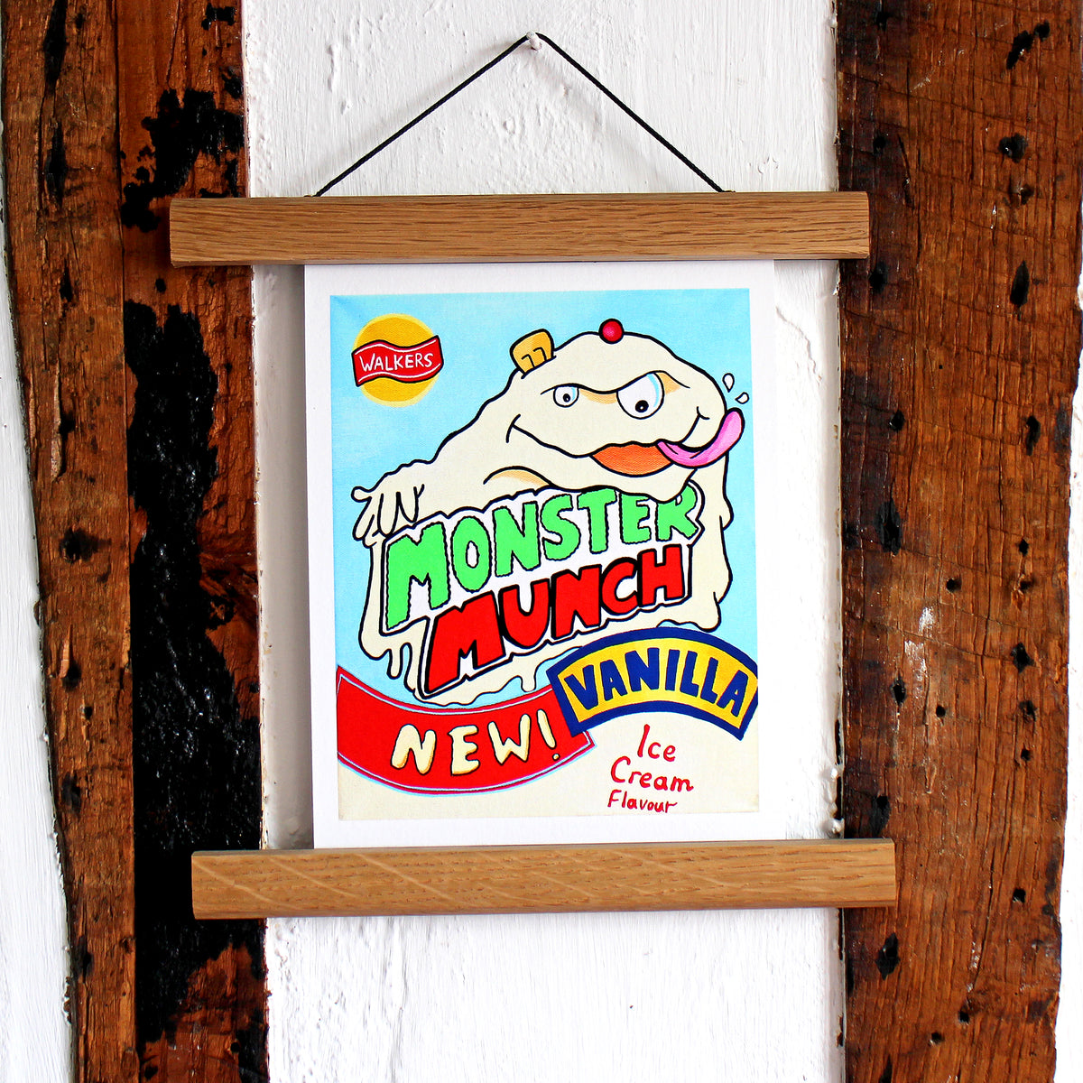 Vanilla Monster Munch Crisps Pop Art Print