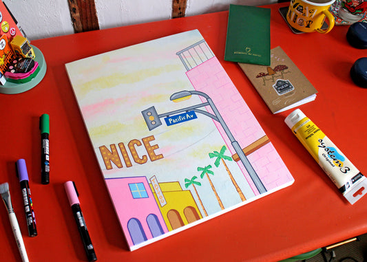 Venice Beach Street Corner - Painting on Canvas