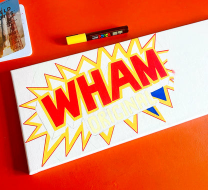 Wham Bar Retro Sweets Pop Art Painting on Canvas