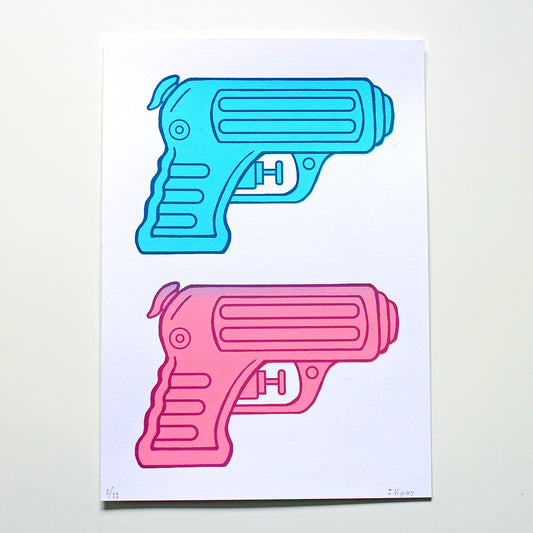 Water Pistols Screen Print, Limited to 11