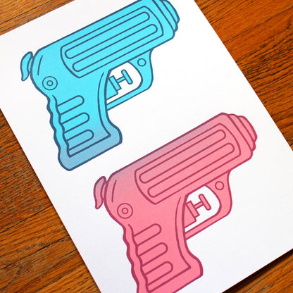Water Pistols Screen Print, Limited to 11