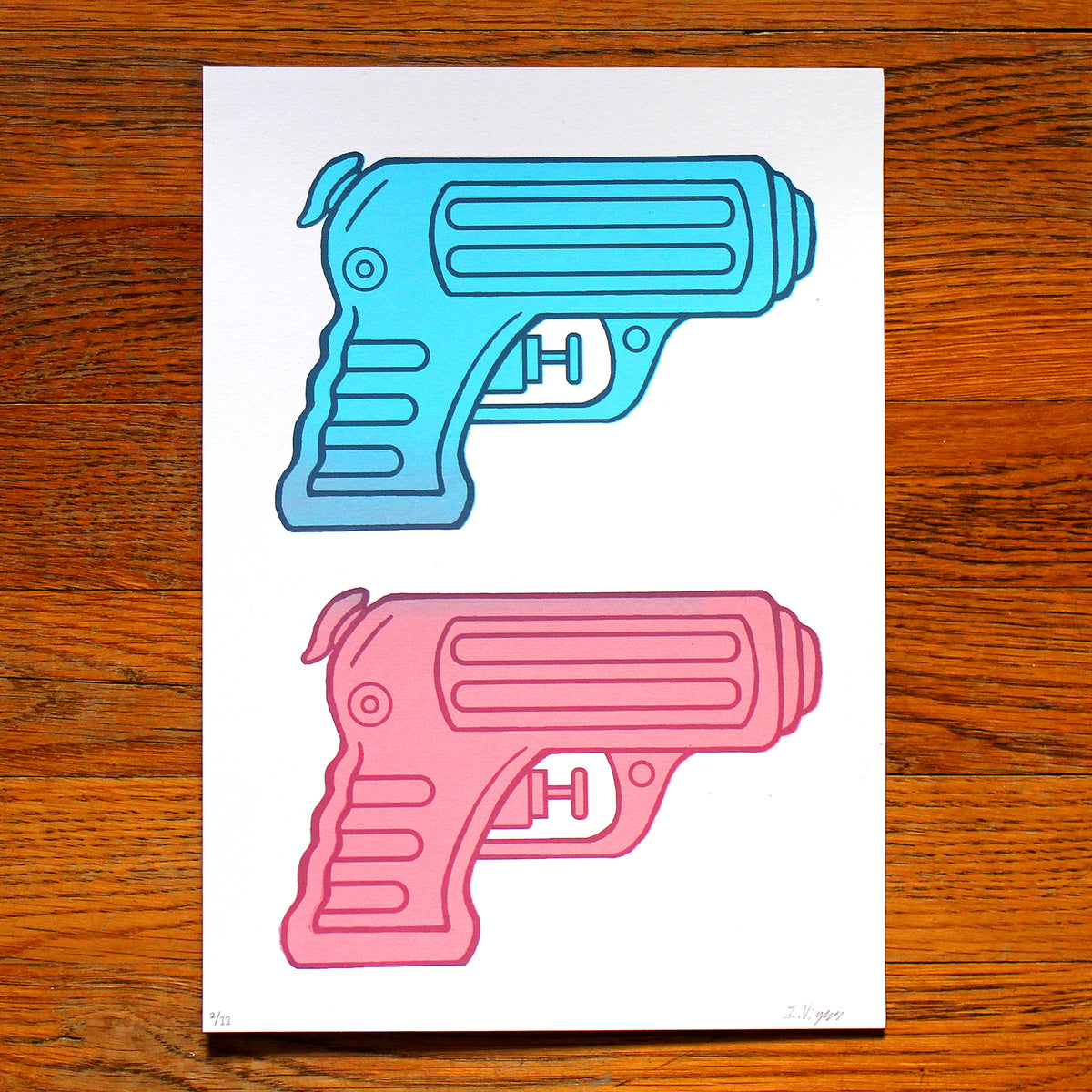 Water Pistols Screen Print, Limited to 11