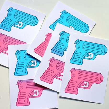 Water Pistols Screen Print, Limited to 11