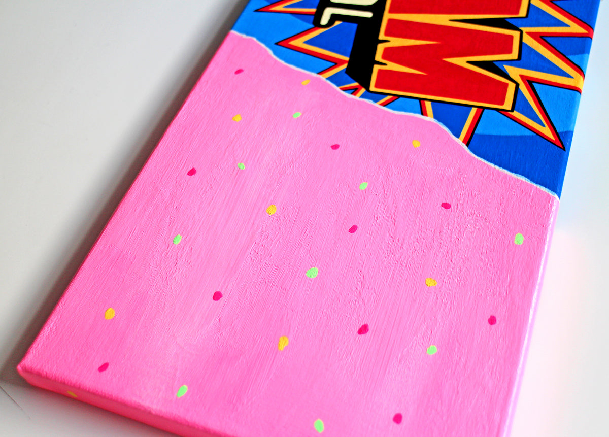 Wham Bar Retro Sweets Pop Art Painting on Canvas