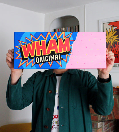 Wham Bar Retro Sweets Pop Art Painting on Canvas