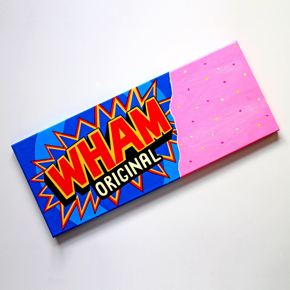 Wham Bar Retro Sweets Pop Art Painting on Canvas