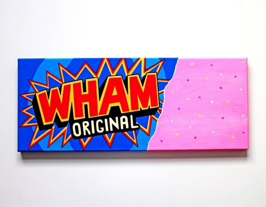 Wham Bar Retro Sweets Pop Art Painting on Canvas